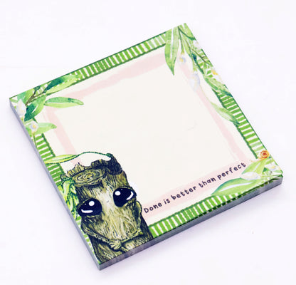 'Done is better than perfect' Splint the Twigling Memo Pad