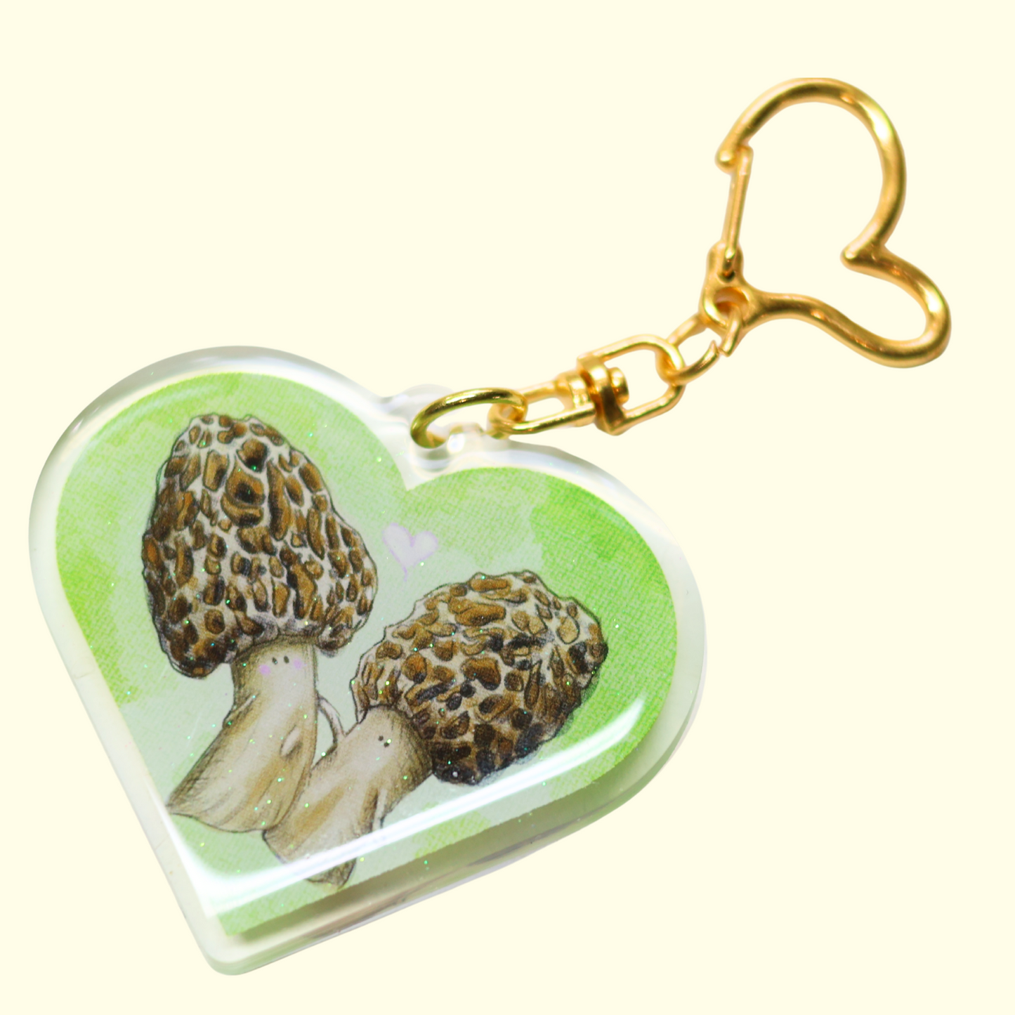 Morel Mushie Keyring
