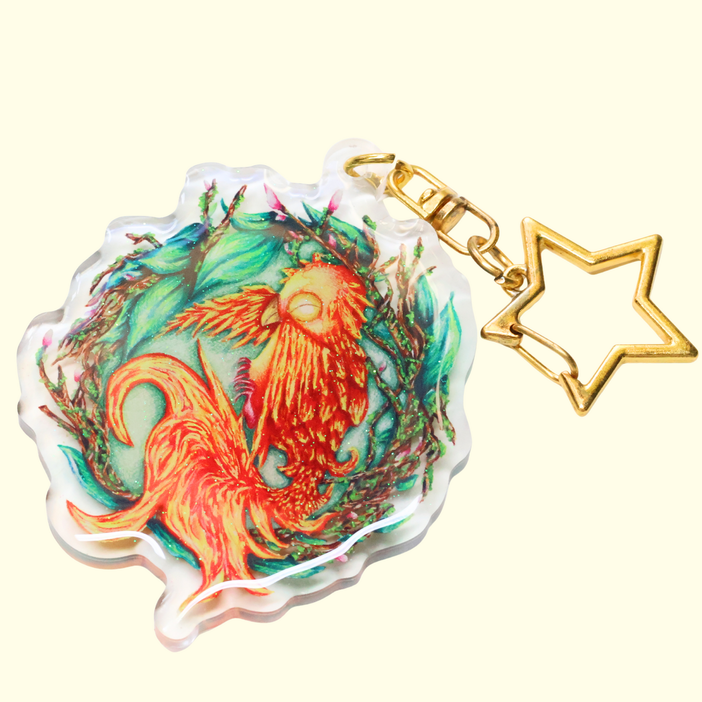 Sparks the Baby Phoenix Keyring