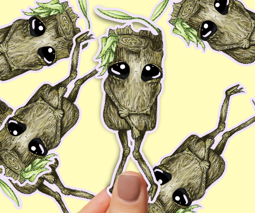 Sticker Splint 'Splint the Twigling' Vinyl Sticker – World of Mossheart