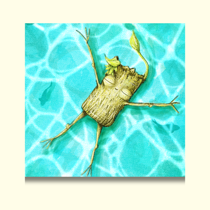 "The Art of Floating" - Inner child safety Art Print