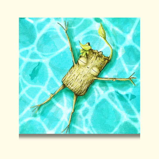 "The Art of Floating" - Inner child safety Art Print