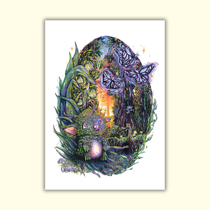 Mosstroll Fantasy Art Print