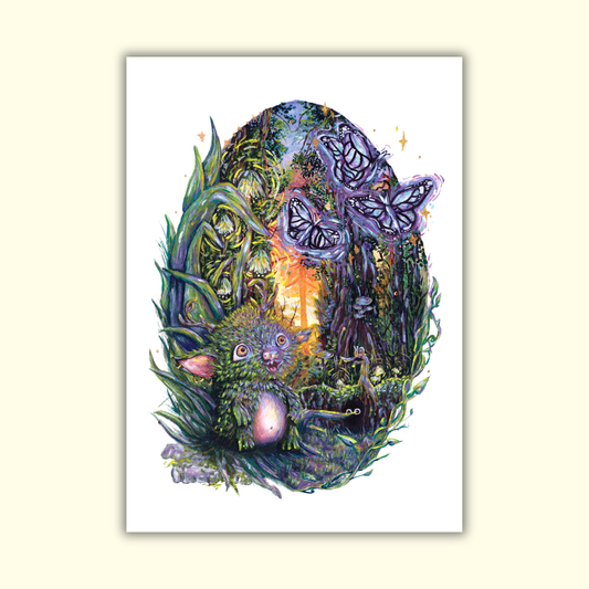 Mosstroll Fantasy Art Print