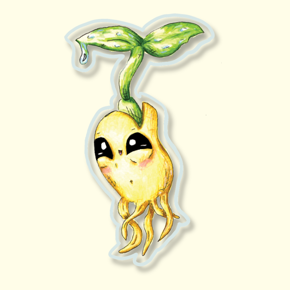 'Seedling' - April mail club sticker