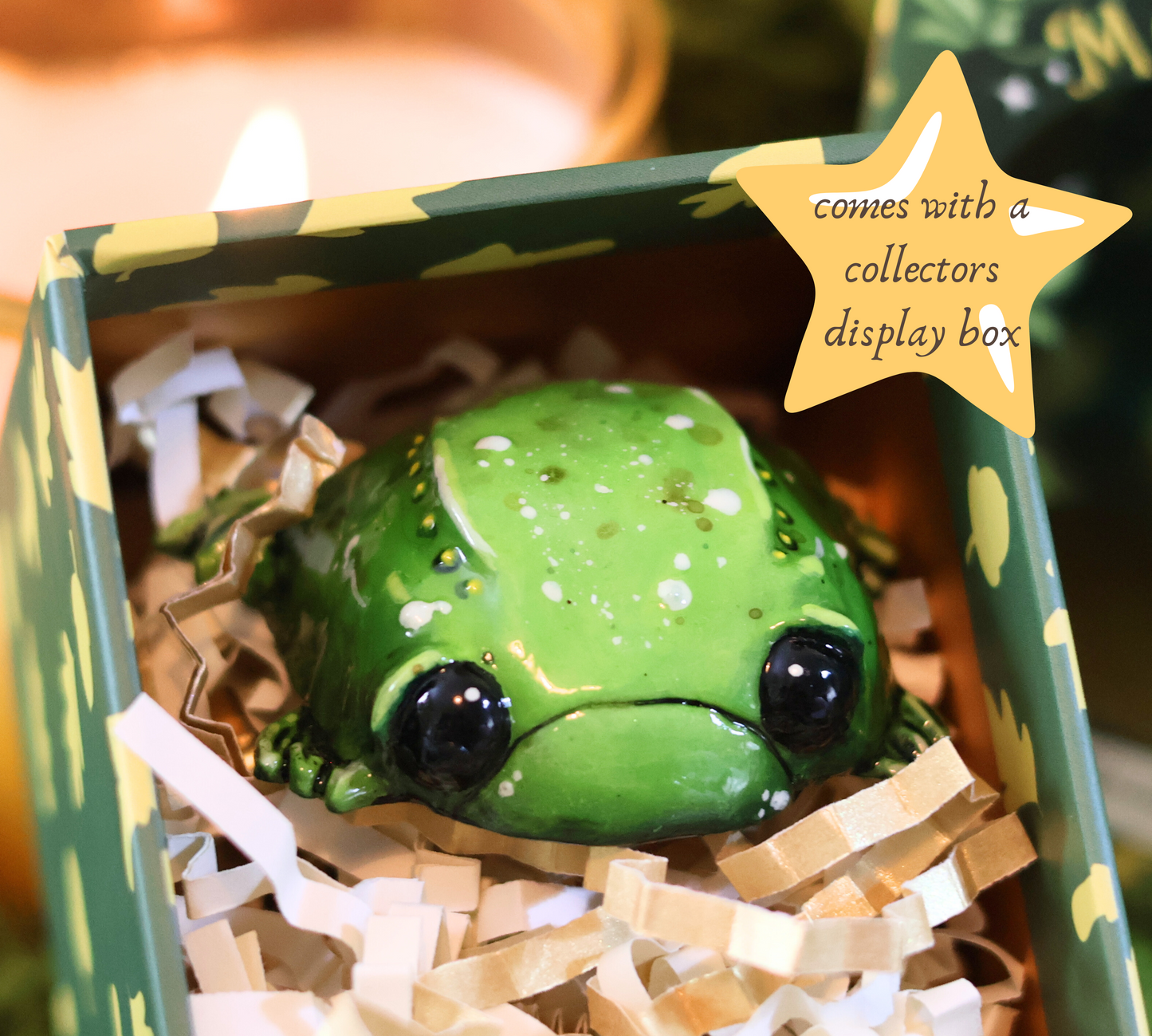 Glumbert the Sad Toad - Collectible fantasy figurine